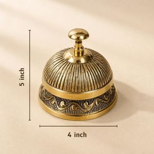 Campana de Barco Vintage de Latón Hecha a Mano, Duradera y Decorativa, para Recepción, Mostrador, Hotel, Restaurante, Oficina, Mesa, Decoración del Hogar - Product Image 4