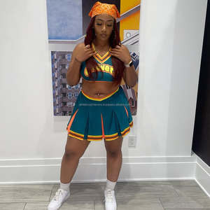 Traje de animadora para mujer, traje de animadora, vestido de moda, uniforme de animadora escolar personalizado - Product Image 5