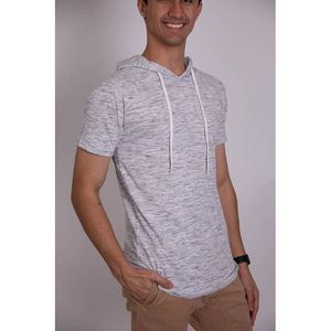 Felpa Leggera da Uomo con Cappuccio e Maniche Corte in Tessuto Tri-Blend - Product Image 4