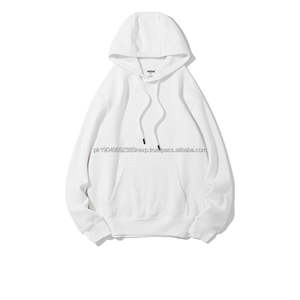 Pull à capuche en coton épais à logo personnalisé sweat à capuche unisexe surdimensionné en polaire uni streetwear pour hommes - Product Image 6