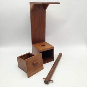 Porte-serviettes en bois massif de qualité supérieure pour la cuisine |   Support de rouleau de papier essuie-tout écologique pour comptoir - Product Image 3