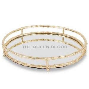 Rectangle Decorative <b>Serving</b> Trays <b>Set</b> without Handles Custom Nordic Unique Modern Large Luxury Silver Metal Creative - Product Image 6