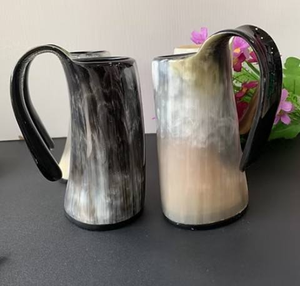Premium Buffalo Horn <b>Mug</b> Handcrafted Unique Design Eco Friendly Natural Texture Rustic Elegant Decorative Collection Gift - Product Image 1