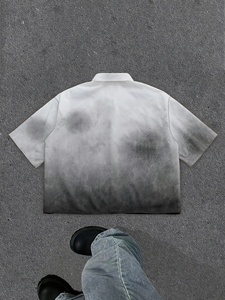เสื้อยืดโอเวอร์ไซส์ลายกราฟิกสไตล์คนเมือง ปรับแต่งโลโก้ได้ เสื้อผ้าลำลองแนวสตรีทแวร์ แขนสั้น แฟชั่นวัยรุ่น ฤดูร้อน เสื้อยืดผู้ชาย - Product Image 4