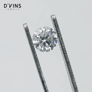 เครื่องประดับสั่งทำ D'vins Jewels เพชรเพาะเลี้ยงคุณภาพสูง E VVS2 รูปทรงกลม 1 กะรัต ซูราต์ - Product Image 1