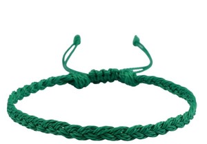 Handmade Adjustable Braided Leather & Cotton Cute Children's <b>Bracelet</b> for Anniversary - Product Image 1