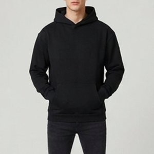 Nueva Sudadera con Capucha Negra para Hombre con Estampado de Logotipo Gótico Blanco en la Espalda, Corte Regular, Tejido de Algodón, Estilo Hip Hop para Otoño - Product Image 3