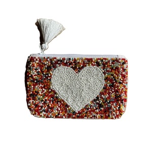 Ethnic <b>Seed</b> Beads Coin Pouch Handmade Fashion Wallet Case Vintage <b>Seed</b> Bead Coin Purse Handmade Zipper Mini Wallet - Product Image 5