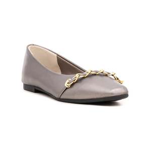 Zapatos de tacón de aguja grises para mujer WN0858, zapatos de tacón alto con punta en pico y cierre sin cordones, tacón fino de 7cm para bodas - Product Image 2