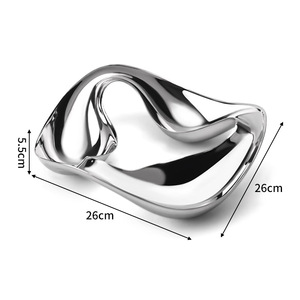 Cuencos de Acero de Diseño Moderno con Patrón Único, Cuenco para Frutos Secos, Cuenco para Nueces, para Encimeras y Mesas del Hogar - Product Image 2