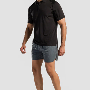 Nuevos pantalones cortos deportivos para hombre de cintura media, ligeros, de secado rápido, para correr, servicio OEM, pantalones cortos deportivos con cordón para hombre en grandes cantidades. - Product Image 4