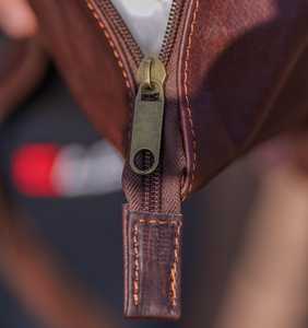 Sustainable Genuine Leather <b>Roll</b> Top <b>Backpack</b> Eco Friendly Cowhide Leather Bag Professional Business Daypack LRTB-0114 - Product Image 5