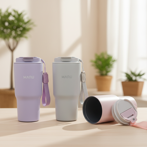 <b>Hot</b> Selling 20oz Venti Tumbler Portable Double Wall SUS 304 Vacuum Bottle with Titanium and Ceramic Coating for Coffee - Product Image 1