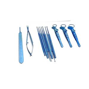 Chalazion curette set titanium coacted ophthalmic surgery instrument kit reusable <b>precision</b> eye surgery <b>tools</b> - Product Image 5
