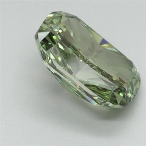 Diamante Verde Sintético Cultivado en Laboratorio, Corte Cojín Alargado, de 1.00 CT a 5.00 CT, Certificado, Claridad VVS VS - Product Image 3