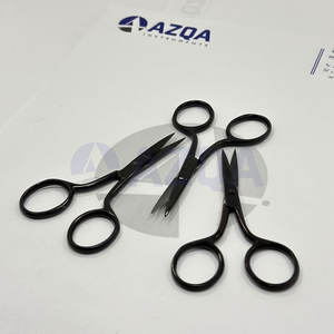 Ciseaux à broder professionnels en acier inoxydable de haute qualité à lame droite, kit d'artisanat avec étui en cuir PU, vente en gros - Product Image 3