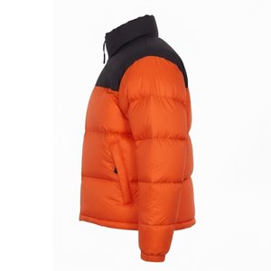 New <b>Top</b> Selling Custom Design Men's High Quality Orange With Black Down Puffer Jackets Breathable Hooded <b>Bubble</b> Jackets Outwears - Product Image 4