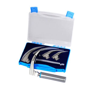 Laringoscopio Macintosh Convencional, Set de 4 Hojas, 1 Batería, Mango, Herramienta Quirúrgica para Diagnóstico e Intubación de las Vías Respiratorias - Product Image 3