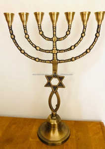 Candelabro de 7 luces de latón decorativo para el hogar europeo Decoración de Navidad de mesa - Product Image 6