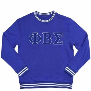Sweat-shirt unisexe de haute qualité en coton 100% brodé personnalisé Phi Beta Sigma, coupe classique, streetwear pour hommes, sororités universitaires - Product Image 1