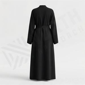 Ensemble Abaya 2 Pièces, Robe Musulmane Modeste, Hijab, Kaftans, Robe pour Femmes, Abaya Musulmane avec Ceinture, Couleur Personnalisée, Nouveau 2025 - Product Image 2