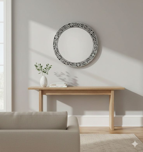 Miroir mural décoratif moderne en os incrusté, fait main et de haute qualité, pour la maison - Product Image 2