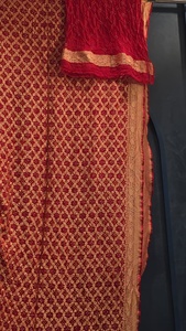 <b>Red</b> <b>Silk</b> Saree Women Traditional Indian Pakistani Wedding Floor-Length Ethnic Sari Regular Fit All Seasons - Product Image 6