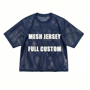 Mesh Jersey Full Custom Breathable Sleeveless Crew Neck Unisex Teenagers Summer Sport Shirt Loose Fit Team Name Plus Size Screen - Product Image 3