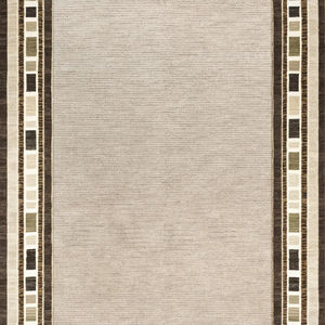 Tapis Eco Breeze 100% en laine biologique fabriqué à la main en Inde beige avec une texture luxueuse pour un usage domestique Tapis beige fait à la main en Inde - Product Image 2