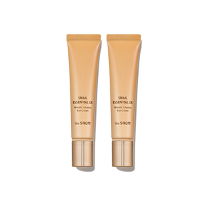 The Saem Snail Essential EX Wrinkle Solution Eye Cream Set Doble con Ingredientes de Péptidos Antiarrugas - Product Image 1