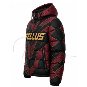 Chaqueta Acolchada con Capucha Personalizada para Hombre, Material de Poliéster/Nailon de Alta Calidad, Resistente al Viento y al Agua - Product Image 4