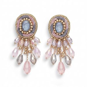 Women's Lightweight Alloy Drop Earrings Beads Artistic Crystal Rhinestone Imitation Pearl Oval Cut Design Ethnic Weddings Bridal - Product Image 3