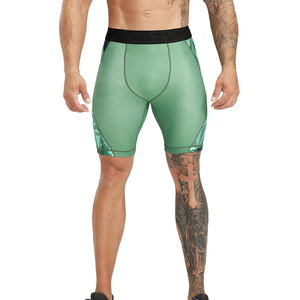 Shorts de compression pour entraînement sportif avancé, taille élastique, matière Spandex/Polyester, séchage rapide, respirant, pour la gym et le fitness - Product Image 1