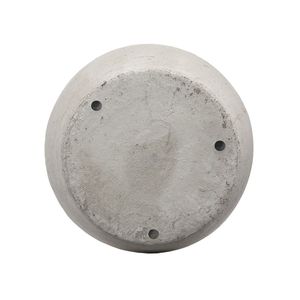 Vase d'appoint rond en céramique Sienna Brown 13x13x16, vase en porcelaine - Product Image 6