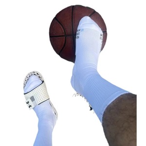 Professional Youth Sports Crew <b>Socks</b> Basketball <b>Running</b> Badminton Custom Spandex/Nylon/Cotton Fleece Anti-Foul Solid Non-slip - Product Image 1