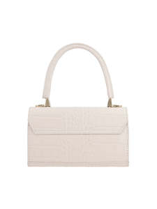 Bolso de Hombro Mini de Lujo con Textura de Cocodrilo para Mujer, Elegante Bolso Estructurado con Cierre de Cremallera Dorada y Correa Cruzada - Product Image 2