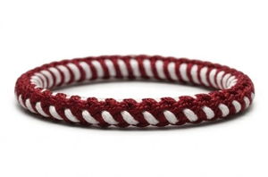 Brazaletes de Muay Thai Rojos y Blancos, Brazaletes Trenzados de Boxeo Tailandés para Atletas, Equipo Personalizado para Gimnasios - Product Image 2