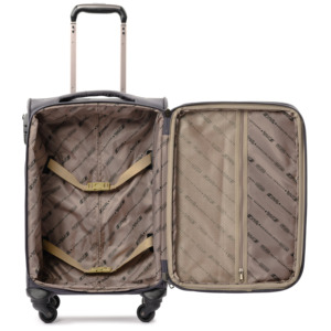 Valise cabine souple 51x36x25cm en nylon avec roulettes, fermeture éclair et poignée rigide pour le voyage - Product Image 5