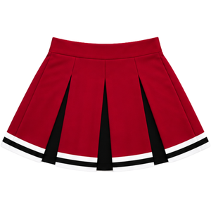 Jupe plissée rouge cramoisie pour femmes et filles, idéale pour la danse, les équipes sportives, les spectacles, l'entraînement et les compétitions, uniforme de sport - Product Image 2