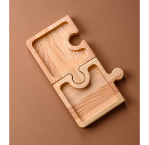 Natural Wooden Color <b>Puzzle</b> Design Wood Coaster Insulation Coffee Cup Pad Mat <b>Table</b> Decor Item With Amazing Price - Product Image 6