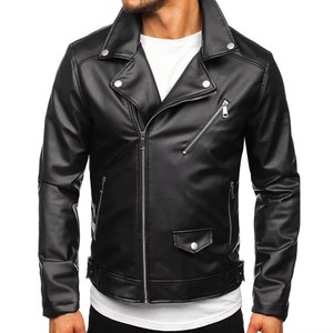 Veste en cuir véritable pour homme, tissée, à capuche, respirante, coupe-vent, style vintage, décontractée, pour l'automne - Product Image 1
