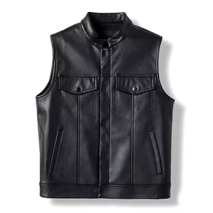 Chaleco de Cuero para Hombre, Diferentes Colores, Talla Personalizada, 100% Cuero Vacuno Genuino, Nueva Llegada 2026 - Product Image 1
