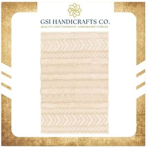 Meilleur prix, tapis géométrique moderne, rectangle, coton biologique, tissage plat, style scandinave, lavable, pour salon - Product Image 2