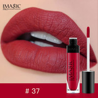 IMAGIC Rouge à lèvres liquide mat longue tenue, waterproof, végan, sans cruauté, haute pigmentation, hydratant, non-collant, 49 couleurs
