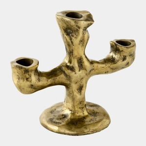 Candelabro Artesanal de Cinco Brazos para Decoración del Hogar, Portavelas de Metal Resistente - Product Image 1
