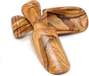Cuchara de Madera Ecológica de Grado Alimenticio con Mangos Largos y Cortos, Capacidades de 10-30 ml para Café, Azúcar, Sal e Ingredientes Secos - Product Image 1