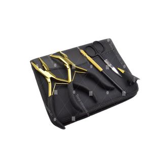 ชุดต่อผมสแตนเลสสตีลสีดำและสีทองและทนทานอุปกรณ์ต่อผม - Product Image 1