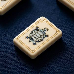 Juego de Mahjong Americano de Lujo, Diseño Natural, Fichas Acrílicas con Patrón Grabado, 4 Capas, Portátil, 160 Piezas, para Noches de Juego - Product Image 4