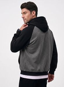 Sudaderas con Capucha de Forro Polar con Estampado Descolorido Estilo Urbano, Hechas a Medida para Invierno, de Poliéster de Secado Rápido, Ligeras y de Alta Calidad para Hombre - Product Image 3