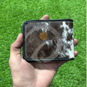 Premium Vintage Fur Cowhide <b>Wallet</b> Mens Handmade Leather Card <b>Holder</b> With Authentic Western Look Cowhide <b>Wallet</b> - Product Image 6